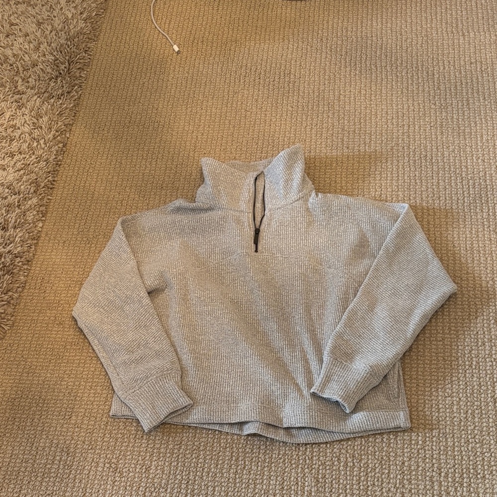 Cozy Gray Women's Crew Neck Sweater